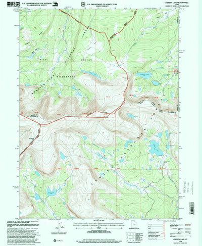 United States Geological Survey Chepeta Lake, UT (1996, 24000-Scale) digital map