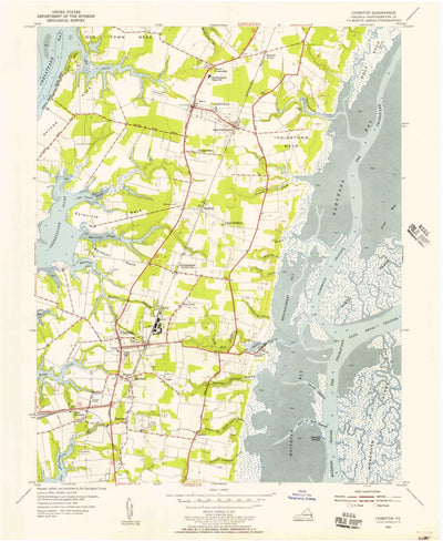 United States Geological Survey Cheriton, VA (1955, 24000-Scale) digital map