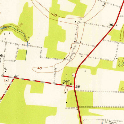 United States Geological Survey Cheriton, VA (1955, 24000-Scale) digital map