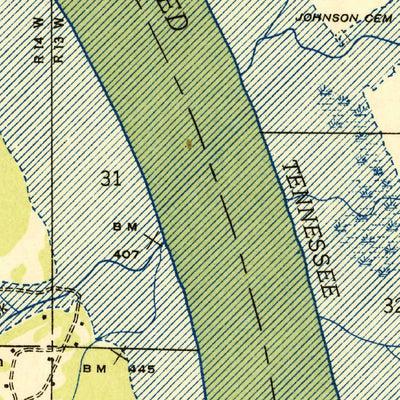 United States Geological Survey Cherokee, AL (1935, 24000-Scale) digital map