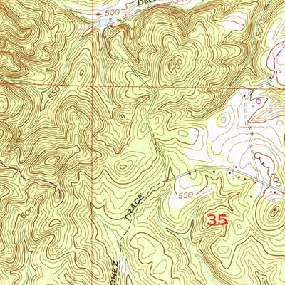 United States Geological Survey Cherokee, AL (1954, 24000-Scale) digital map