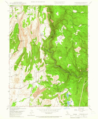 United States Geological Survey Cherokee, CA (1947, 24000-Scale) digital map