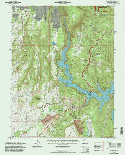 United States Geological Survey Cherokee, CA (1994, 24000-Scale) digital map