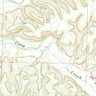 United States Geological Survey Cherokee City, AR-OK (1971, 24000-Scale) digital map