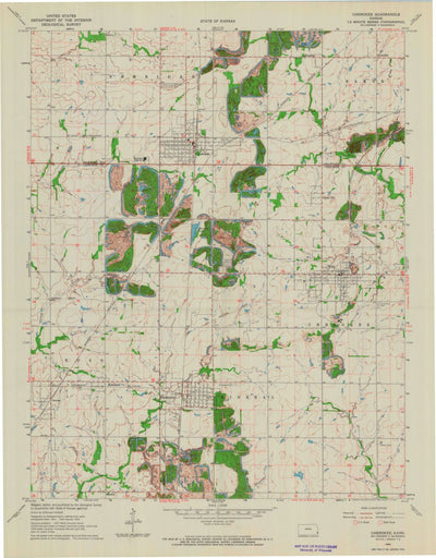 United States Geological Survey Cherokee, KS (1964, 24000-Scale) digital map