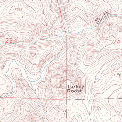 United States Geological Survey Cherokee Park, CO-WY (1967, 24000-Scale) digital map