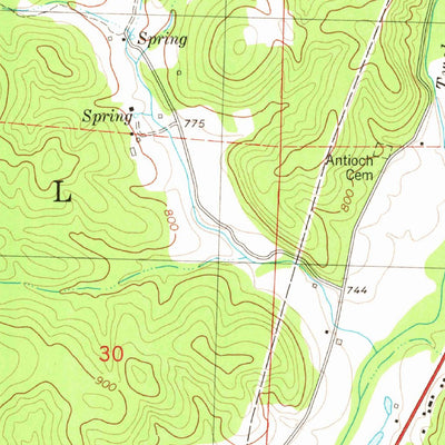 United States Geological Survey Cherokee Pass, MO (1980, 24000-Scale) digital map