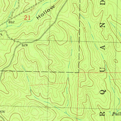 United States Geological Survey Cherokee Pass, MO (1980, 24000-Scale) digital map
