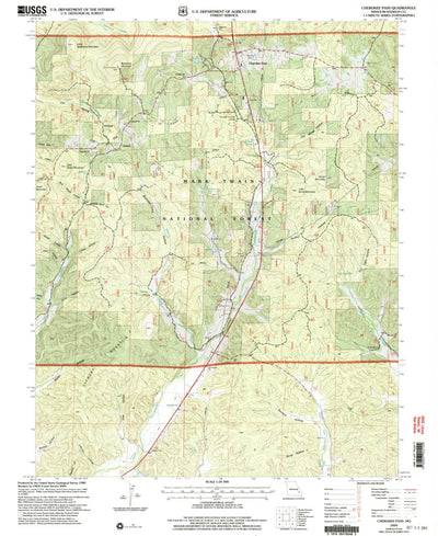 United States Geological Survey Cherokee Pass, MO (2000, 24000-Scale) digital map