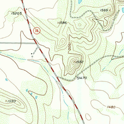 United States Geological Survey Cherokee, TX (1956, 24000-Scale) digital map
