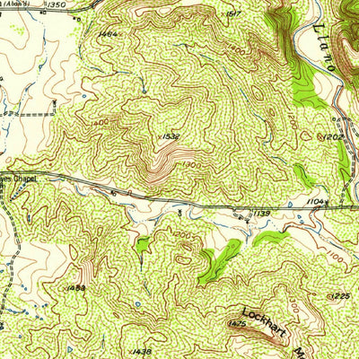 United States Geological Survey Cherokee, TX (1956, 62500-Scale) digital map
