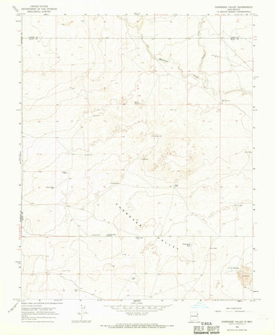 United States Geological Survey Cherokee Valley, NM (1966, 24000-Scale) digital map
