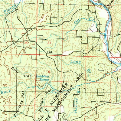 United States Geological Survey Cherokee Village, AR-MO (1983, 100000-Scale) digital map