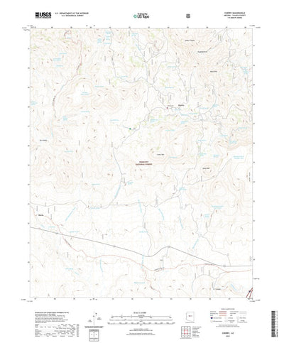 United States Geological Survey Cherry, AZ (2021, 24000-Scale) digital map