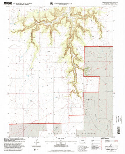 United States Geological Survey Cherry Canyon, CO (1996, 24000-Scale) digital map