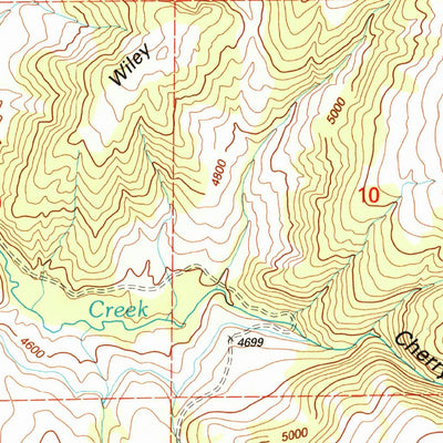United States Geological Survey Cherry Creek Canyon, MT (2000, 24000-Scale) digital map