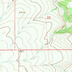 United States Geological Survey Cherry Creek Hill, WY (1967, 24000-Scale) digital map