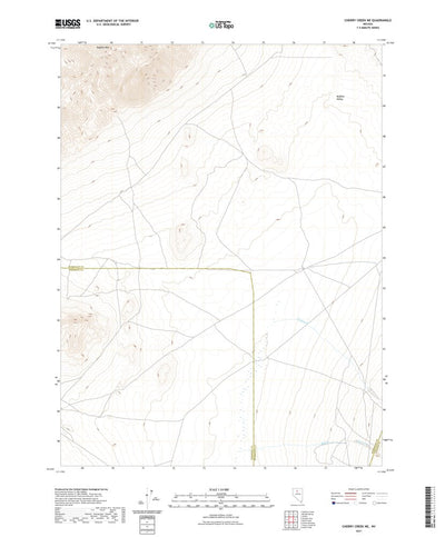 United States Geological Survey Cherry Creek NE, NV (2021, 24000-Scale) digital map