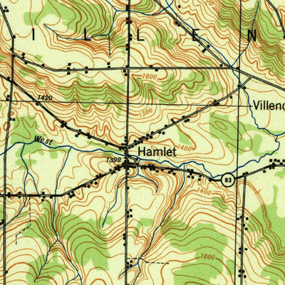 United States Geological Survey Cherry Creek, NY (1941, 62500-Scale) digital map