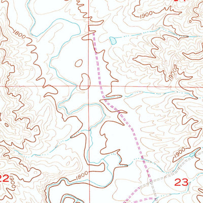 United States Geological Survey Cherry Creek, SD (1956, 24000-Scale) digital map