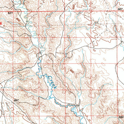 United States Geological Survey Cherry Creek, SD (1986, 100000-Scale) digital map