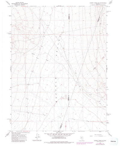 United States Geological Survey Cherry Creek SE, NV (1965, 24000-Scale) digital map