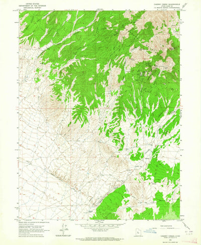 United States Geological Survey Cherry Creek, UT (1963, 24000-Scale) digital map