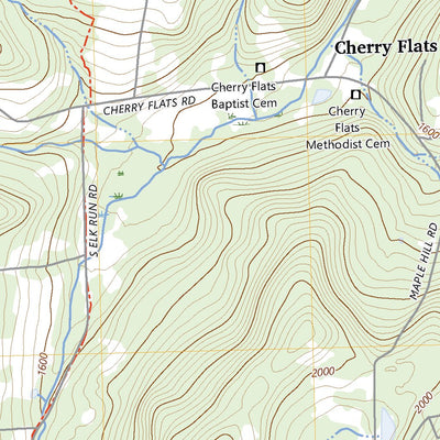 United States Geological Survey Cherry Flats, PA (2023, 24000-Scale) digital map