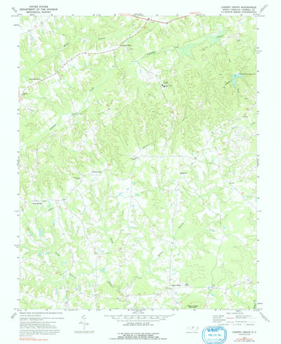 United States Geological Survey Cherry Grove, NC (1972, 24000-Scale) digital map