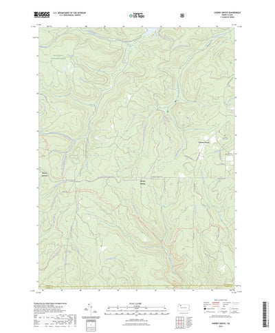 United States Geological Survey Cherry Grove, PA (2023, 24000-Scale) digital map