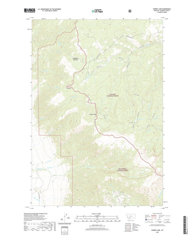 United States Geological Survey Cherry Lake, MT (2020, 24000-Scale) digital map