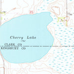 United States Geological Survey Cherry Lake, SD (1973, 24000-Scale) digital map