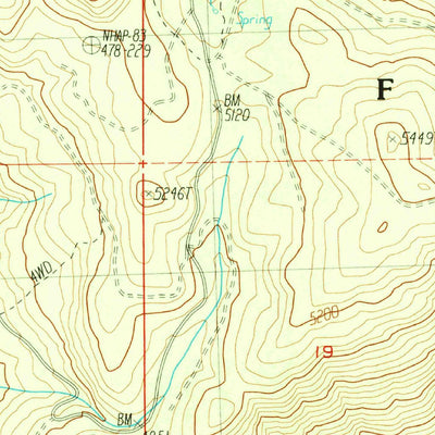 United States Geological Survey Cherry Lake South, CA (1990, 24000-Scale) digital map