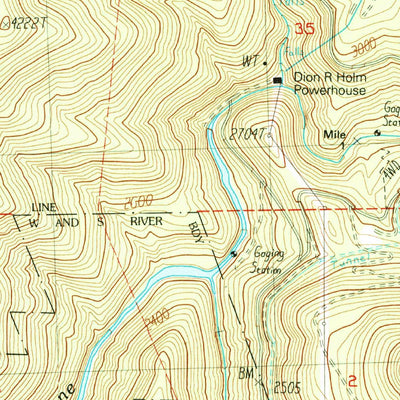 United States Geological Survey Cherry Lake South, CA (1990, 24000-Scale) digital map