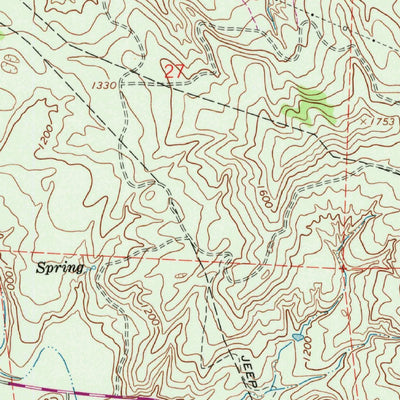 United States Geological Survey Cherry Peak, CA (1968, 24000-Scale) digital map