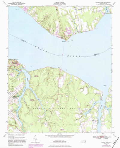 United States Geological Survey Cherry Point, NC (1949, 24000-Scale) digital map