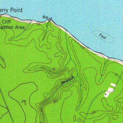 United States Geological Survey Cherry Point, NC (1951, 24000-Scale) digital map