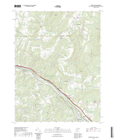 United States Geological Survey Cherry Run, WV (2023, 24000-Scale) digital map