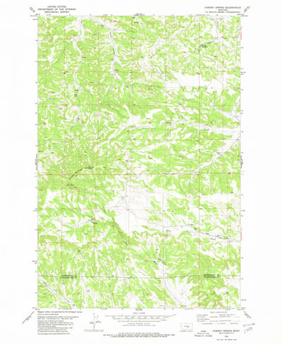 United States Geological Survey Cherry Spring, MT (1980, 24000-Scale) digital map