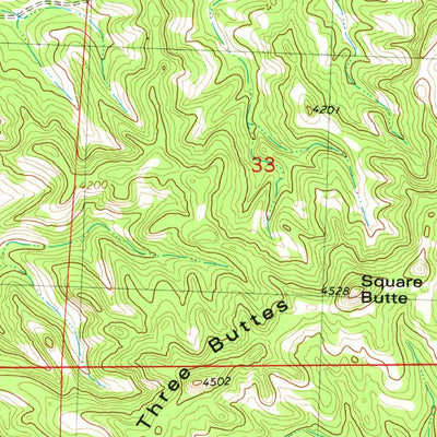 United States Geological Survey Cherry Spring, MT (1980, 24000-Scale) digital map