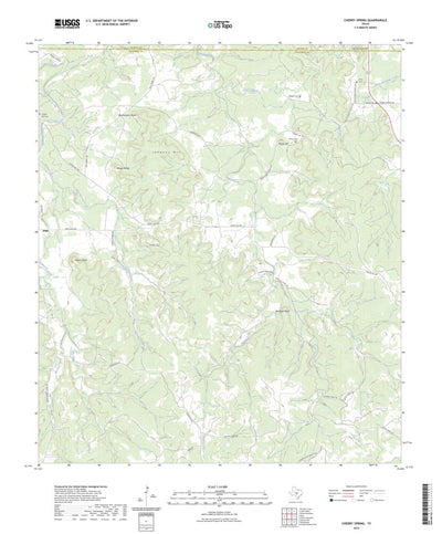 United States Geological Survey Cherry Spring, TX (2023, 24000-Scale) digital map