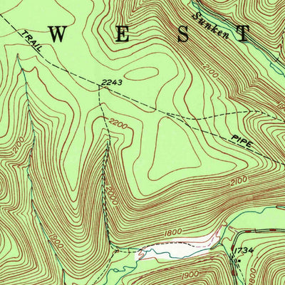 United States Geological Survey Cherry Springs, PA (1947, 24000-Scale) digital map
