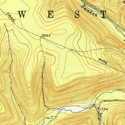 United States Geological Survey Cherry Springs, PA (1949, 24000-Scale) digital map