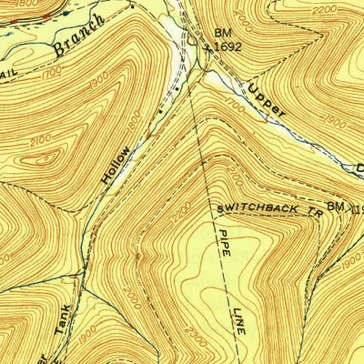 United States Geological Survey Cherry Springs, PA (1949, 24000-Scale) digital map