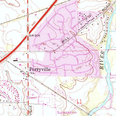 United States Geological Survey Cherry Valley, IL (1968, 24000-Scale) digital map