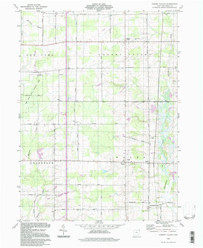 United States Geological Survey Cherry Valley, OH (1994, 24000-Scale) digital map