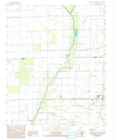 United States Geological Survey Cherry Valley West, AR (1984, 24000-Scale) digital map