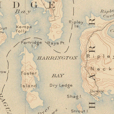 United States Geological Survey Cherryfield, ME (1904, 62500-Scale) digital map