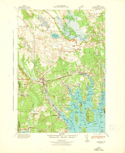United States Geological Survey Cherryfield, ME (1942, 62500-Scale) digital map