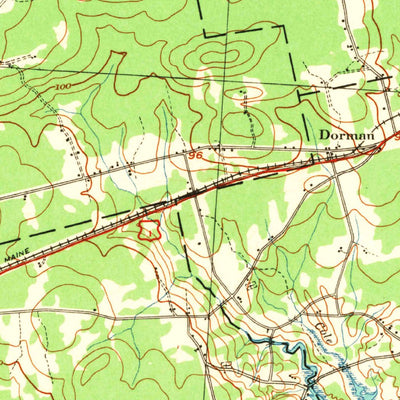 United States Geological Survey Cherryfield, ME (1942, 62500-Scale) digital map